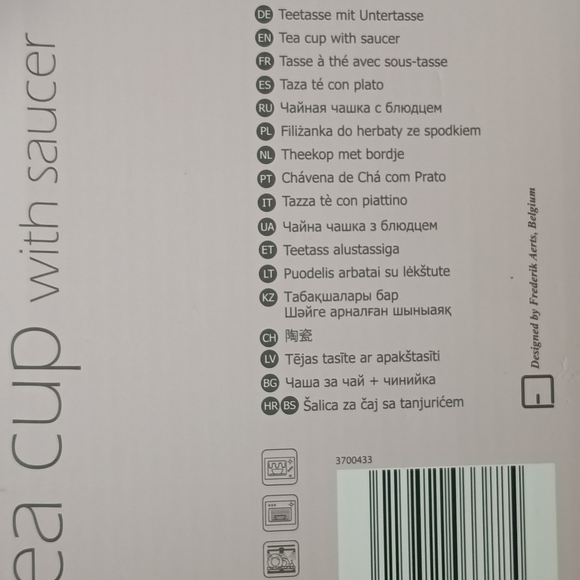 Set Of 2 Berghoff White Tea Coffee Cup and Saucer Set Set - Picture 4 of 6